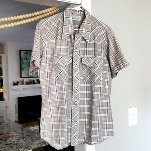 Vintage KMart pearl snap shirt